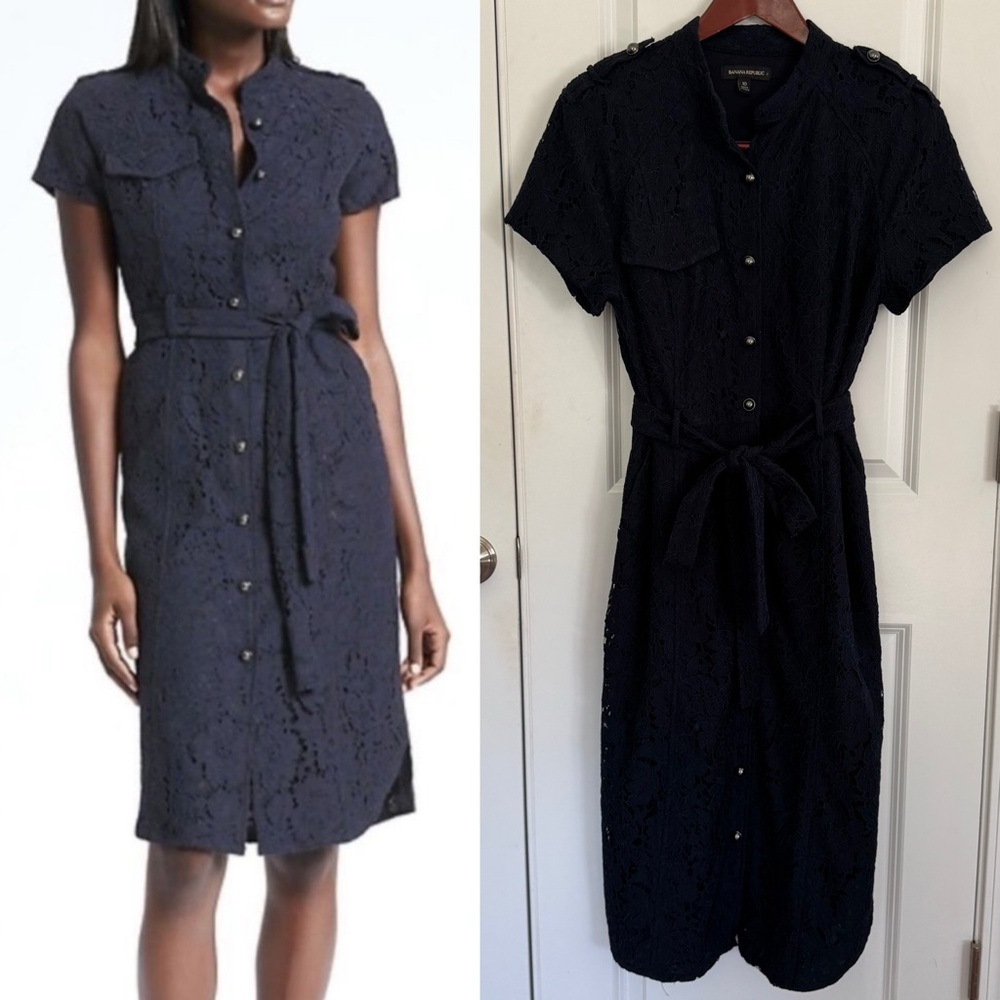 Banana Republic Lace Shirtdress